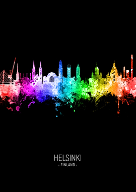 Helsinki Finland Skyline