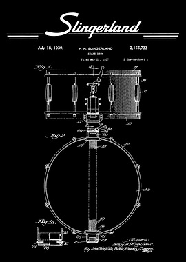 Slingarland Snare Patent
