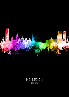 Halmstad Sweden Skyline