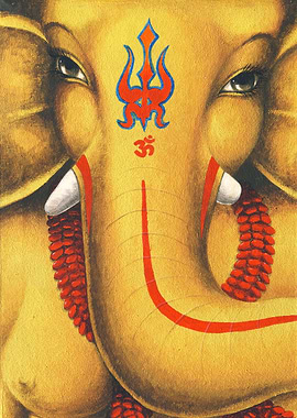 Ganesha Moods in Gold