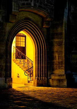 Illuminated archway