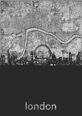London skyline map 5