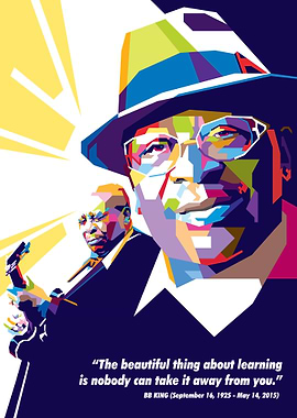BB King in WPAP Art