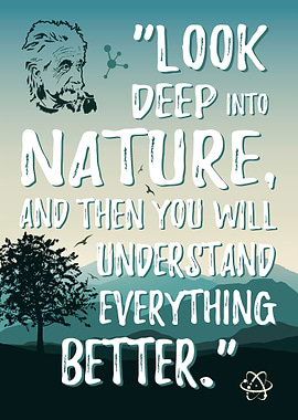 Nature quote by Einstein
