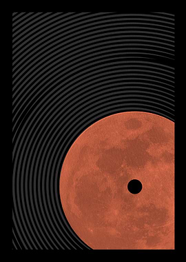 vinyl red moon