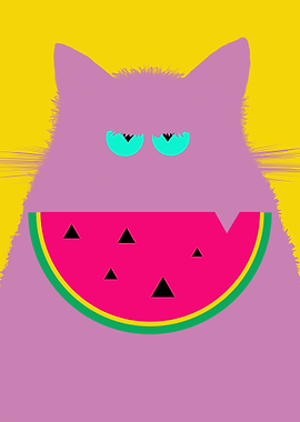 Watermelon Lilac Cat