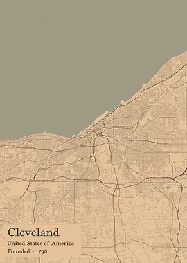 Cleveland city map