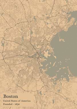 Boston city map