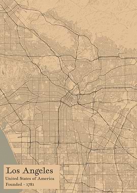 Los Angeles city map