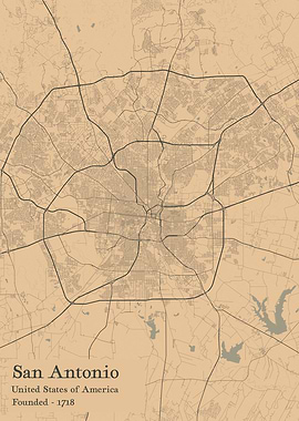 San Antonio city map