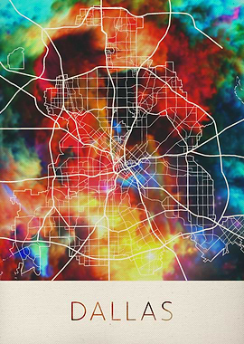Dallas Texas Watercolor