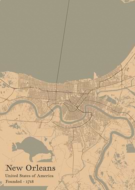 New Orleans city map