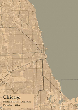Chicago city map