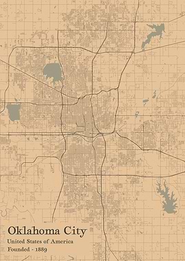 Oklahoma City city map