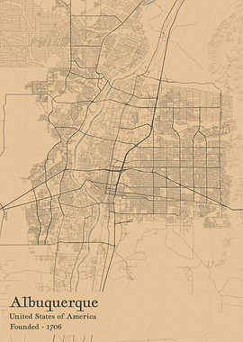 Albuquerque city map