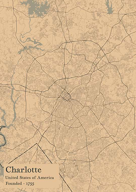 Charlotte city map