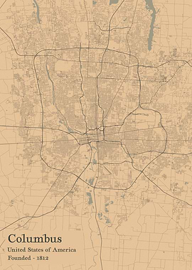 Columbus city map