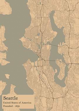 Seattle city map