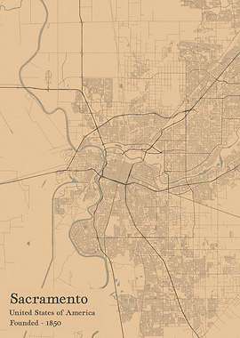 Sacramento city map