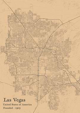 Las Vegas city map