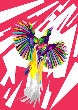 Bird Of Paradise In WPAP