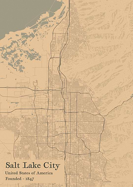 Salt Lake City city map