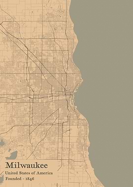 Milwaukee city map