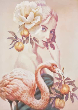 A Meeting with a Flamingo