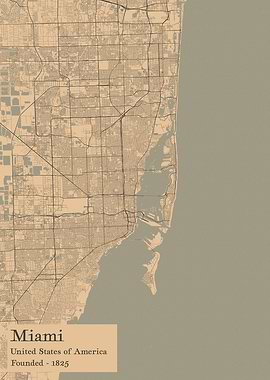 Miami city map