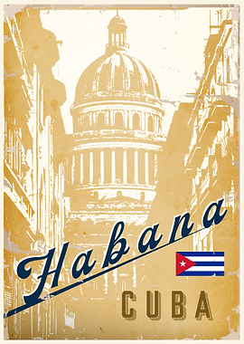 Vintage poster Cuba