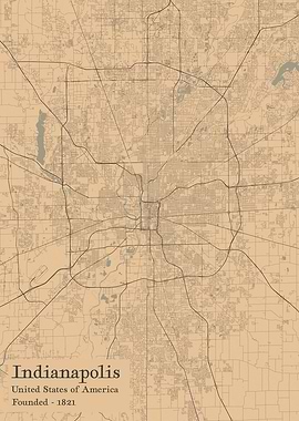 Indianapolis city map