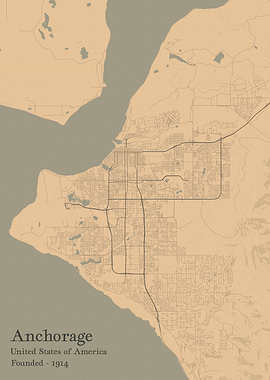 Anchorage city map