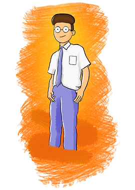 school children stand up