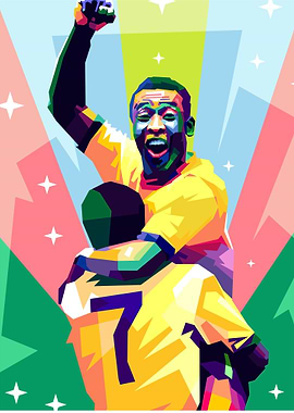 Pele WPAP Pop Art