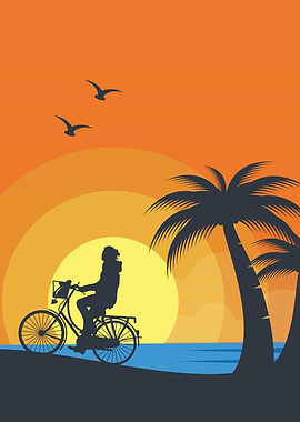 Bicycle on the beach