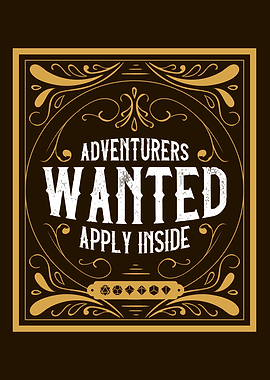 Adventurers Wanted Poster