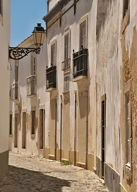 Street in faro Old Town