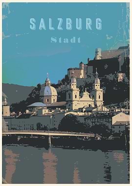 Salzburg Vintage poster