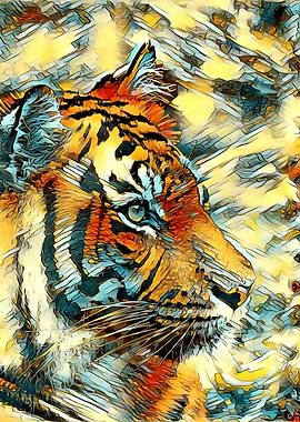 AnimalArtTiger001