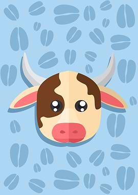 Cute Cow Head