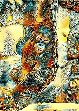 AnimalArt OrangUtan 001