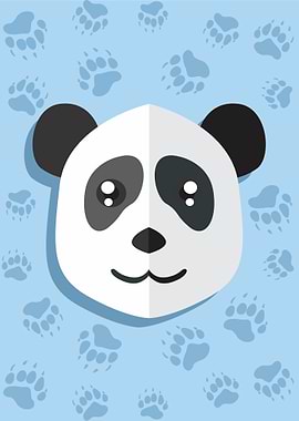 Cute Panda Head