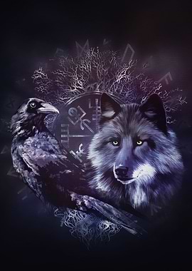 Raven and Wolf