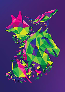Low Poly Animals Group