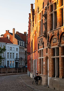 Romantic Bruges street