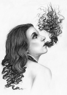 Relief Surreal Drawing