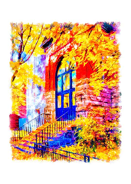 Montreal Quebec Blue door