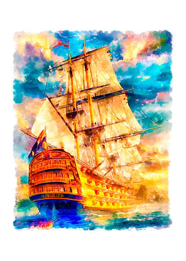 Old sailing ship