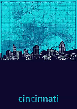 Cincinnati city turquoise