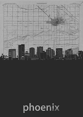 Phoenix skyline grey